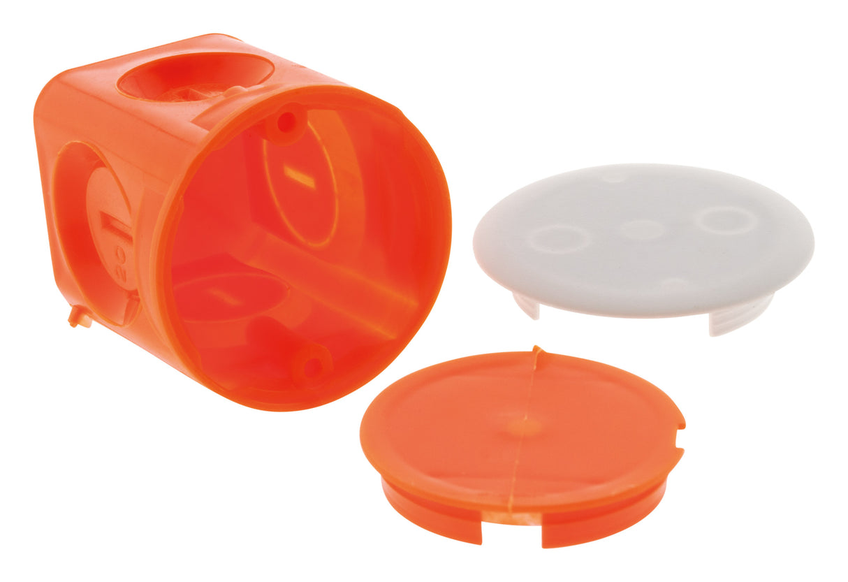 Boîte pour applique murs pleins Ø54mm - Rouge - Zenitech