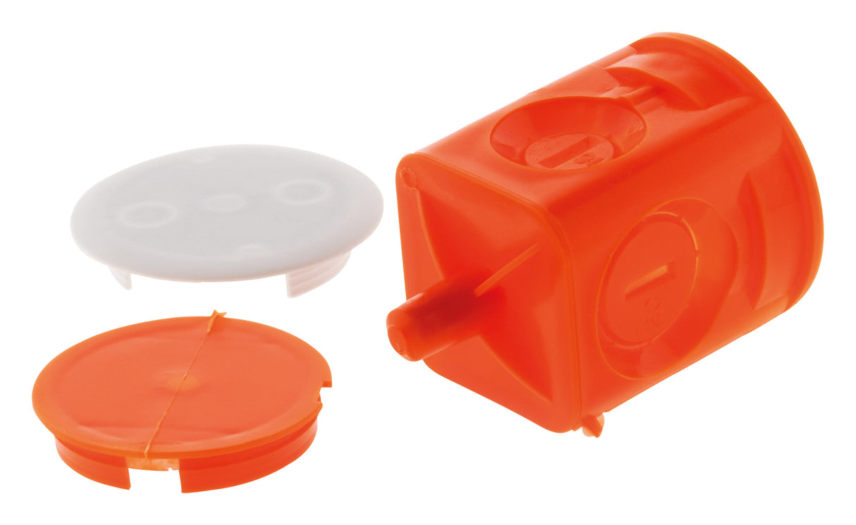 Boîte pour applique murs pleins Ø54mm - Rouge - Zenitech