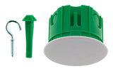 Boîte point de centre murs pleins Ø65mm + crochets suspension - Vert - Zenitech