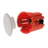Boîte applique murs creux placo Ø40x40mm - Rouge - Zenitech