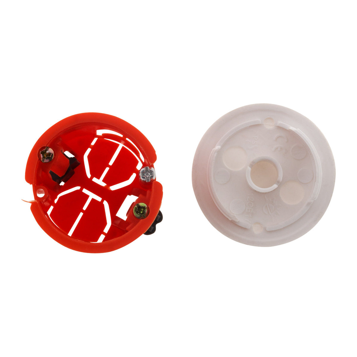 Boîte applique murs creux placo Ø40x40mm - Rouge - Zenitech