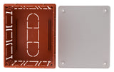 Boîte de dérivation à encastrer 160 x 130 x 70mm - Rouge - Zenitech