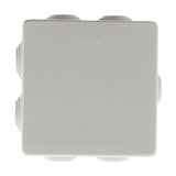 Boîte dérivation étanche 80x80x46mm - Gris - IP55 - Zenitech