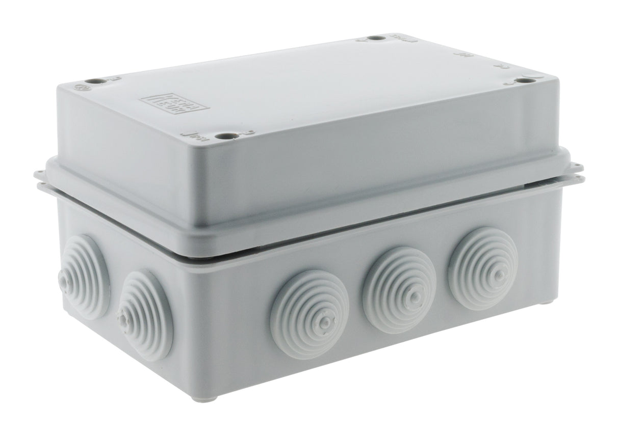 Boîte dérivation IP54 à visser 1/4 de tour 175 x 110 x 83mm - Gris - Zenitech