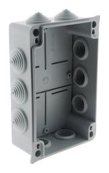 Boîte dérivation IP54 à visser 1/4 de tour 175 x 110 x 83mm - Gris - Zenitech