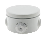 Lot 3 boîtes de dérivation IP55 Ø80x40mm - Gris - Zenitech