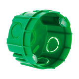 Lot 10 boîtes maçonnerie Ø60x40mm - appareillage vis et griffes - Vert - Zenitech