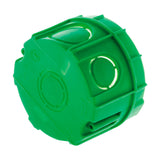 Lot 10 boîtes maçonnerie Ø60x40mm - appareillage vis et griffes - Vert - Zenitech