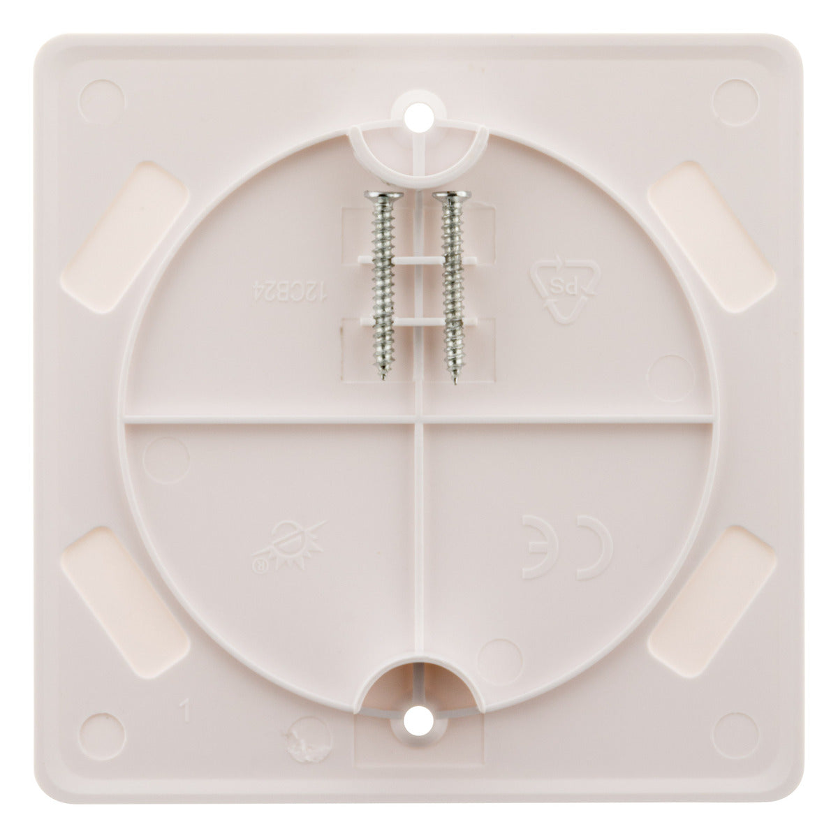 Couvercle carré 100mm + vis - Zenitech
