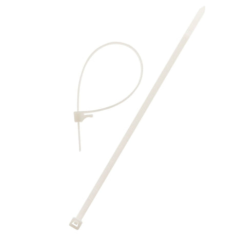 Lot de colliers de câblage réutilisables - 3,6x 100mm - transparent - Zenitech