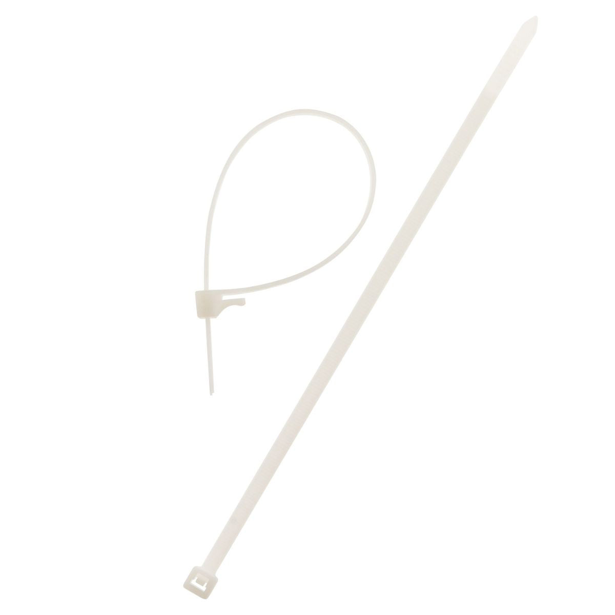 Lot de colliers de câblage 3,6x 140mm - transparent - Zenitech