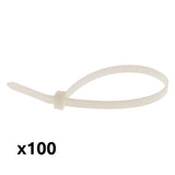 Lot de colliers de câblage 3,6x 140mm - transparent - Zenitech