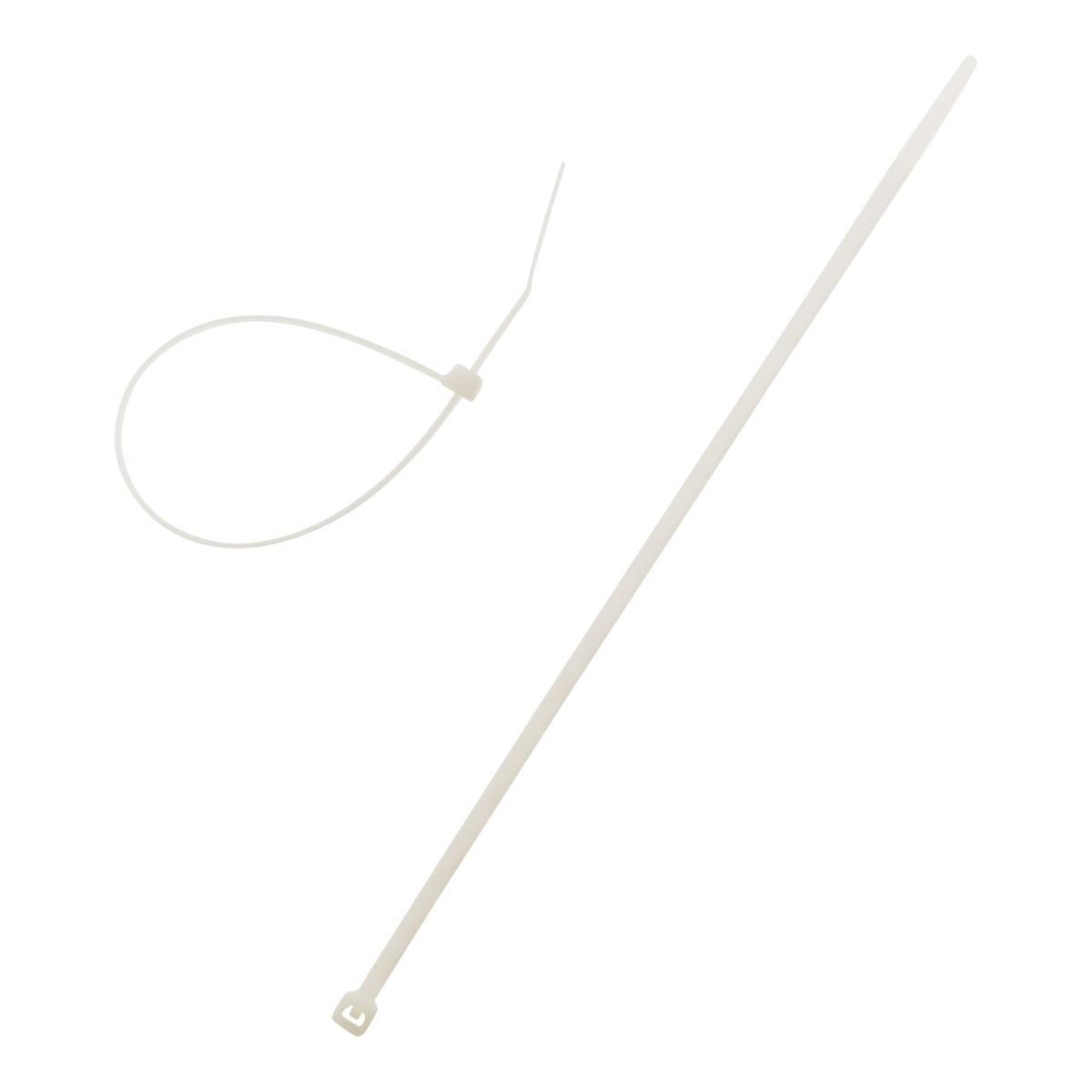 Lot de 20 colliers câblage 3,6x 200mm - Transparents - Zenitech