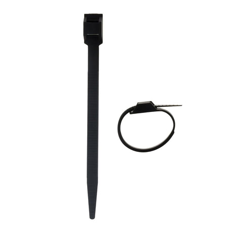 Lot de colliers de câblage 6x114mm noir - Zenitech