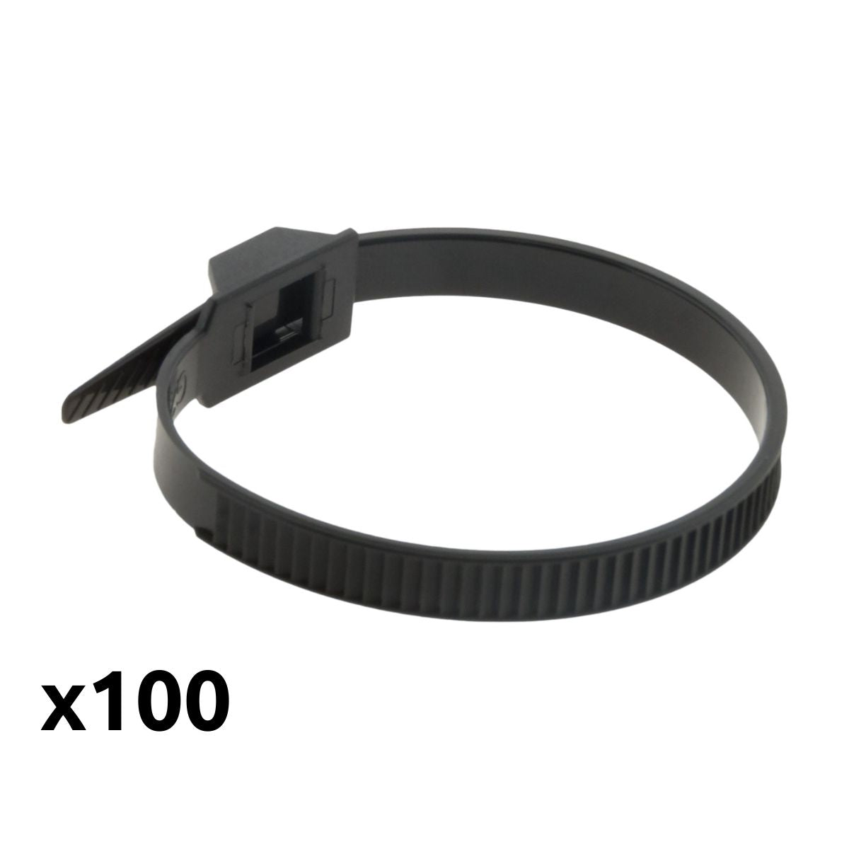 Lot de colliers de câblage 6x114mm noir - Zenitech