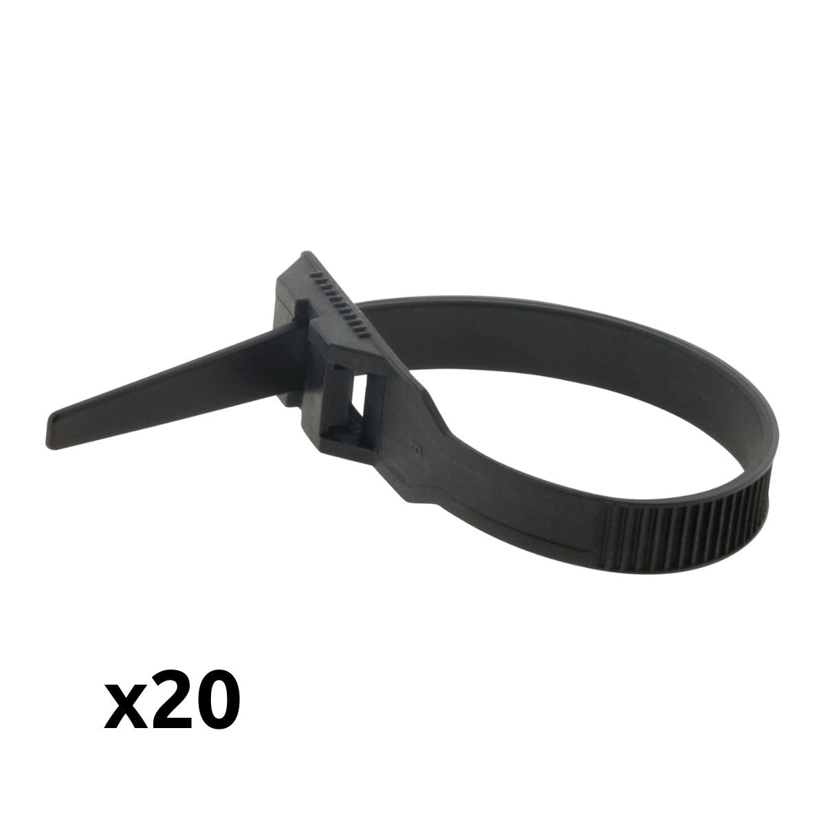 Lot de colliers de câblage 9x 180mm noir - Zenitech