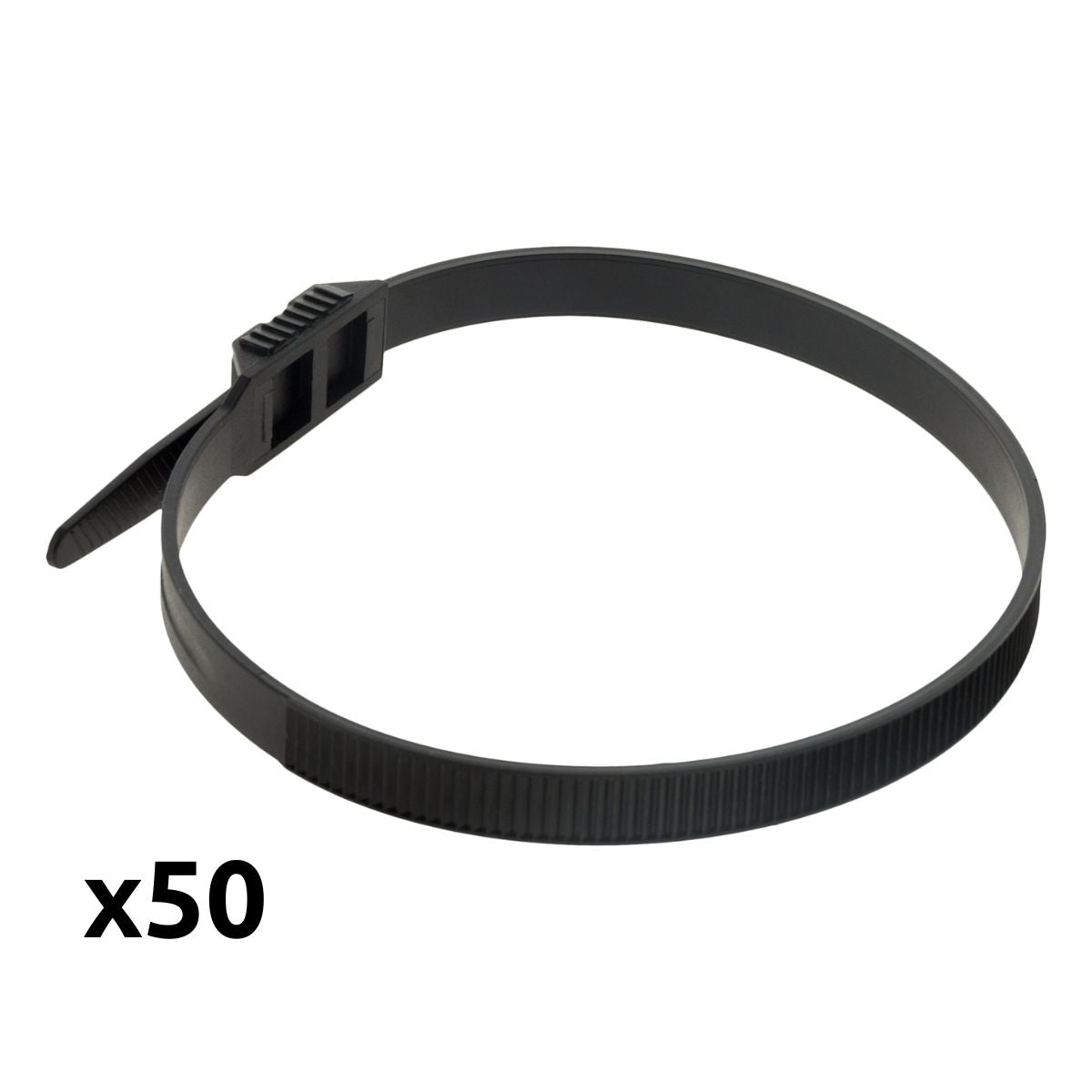 Lot de colliers de câblage 9x 260mm noir - Zenitech
