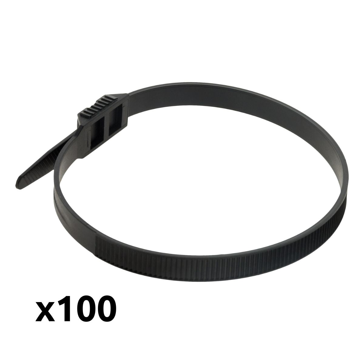 Lot de colliers de câblage 9x 260mm noir - Zenitech