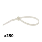 Lot de 250 colliers de câblage mixtes - Zenitech