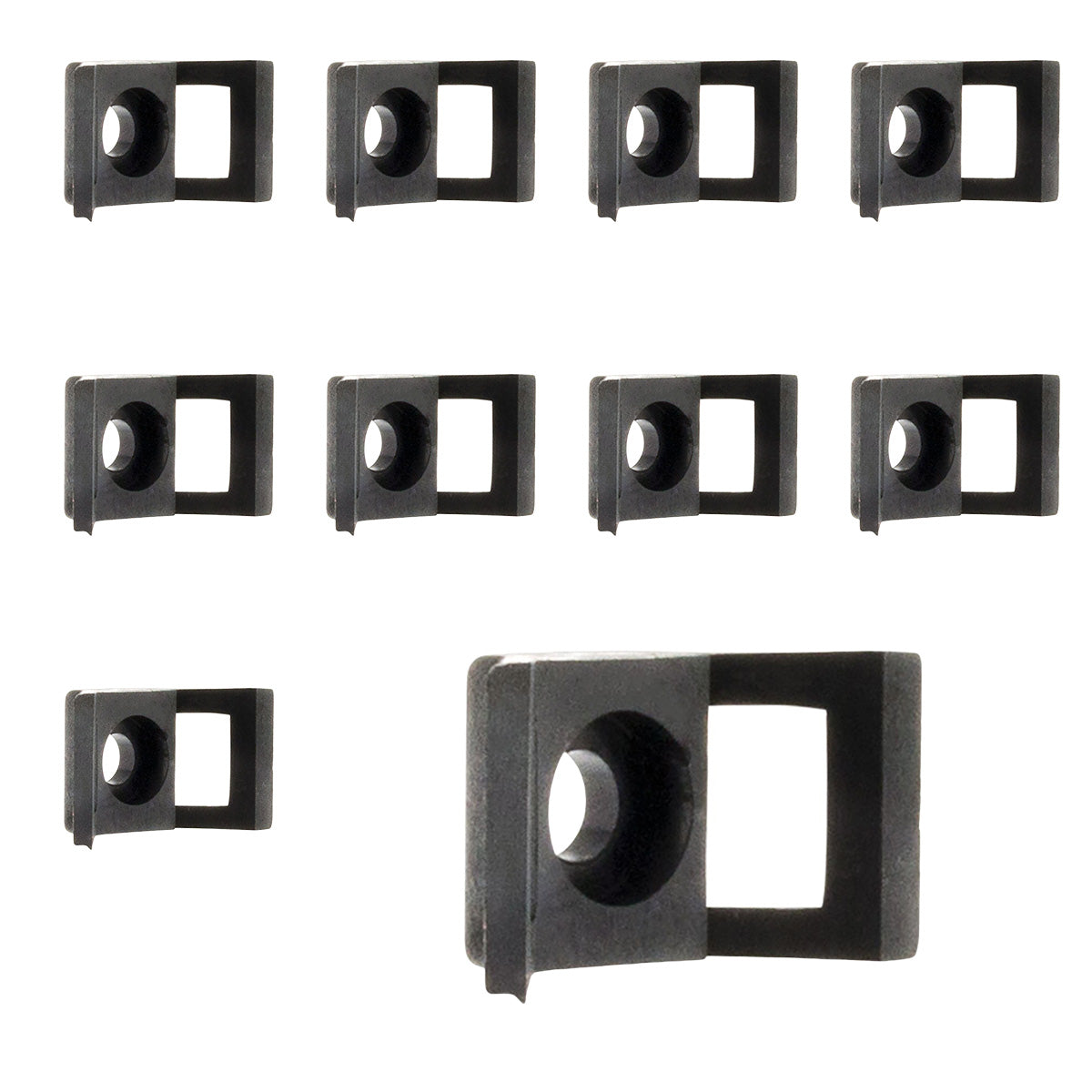 Lot embases à visser - noir - Zenitech