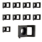 Lot embases à visser - noir - Zenitech
