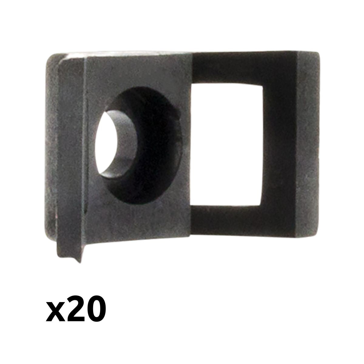 Lot embases à visser - noir - Zenitech