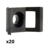 Lot embases à visser - noir - Zenitech