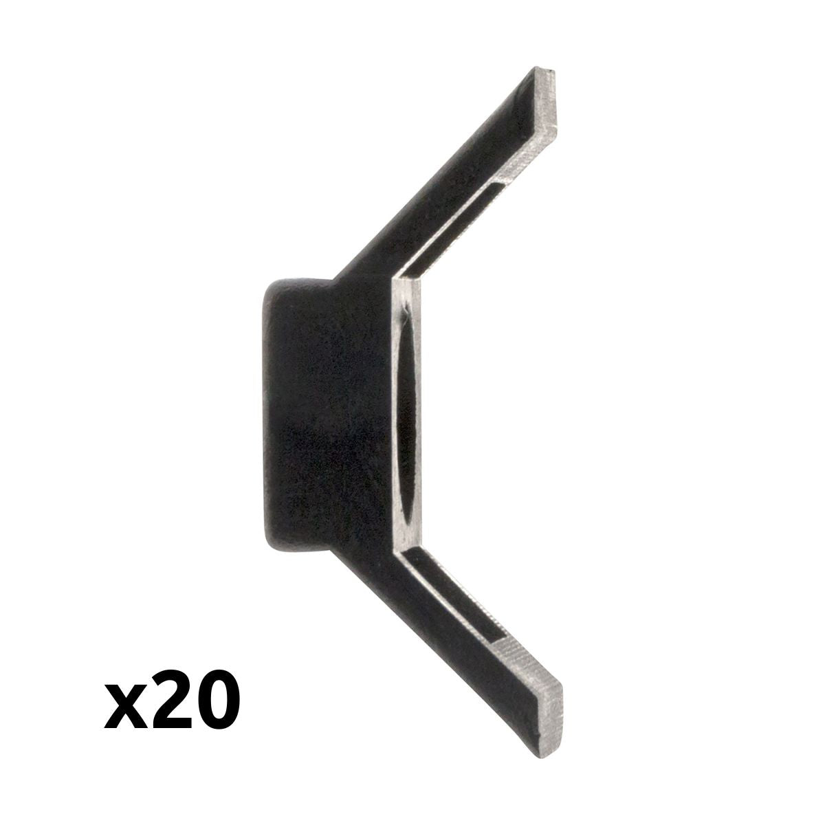 Lot embases à visser - noir - Zenitech
