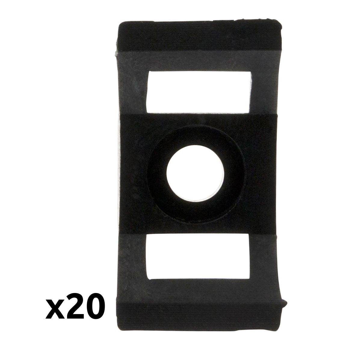 Lot embases à visser - noir - Zenitech