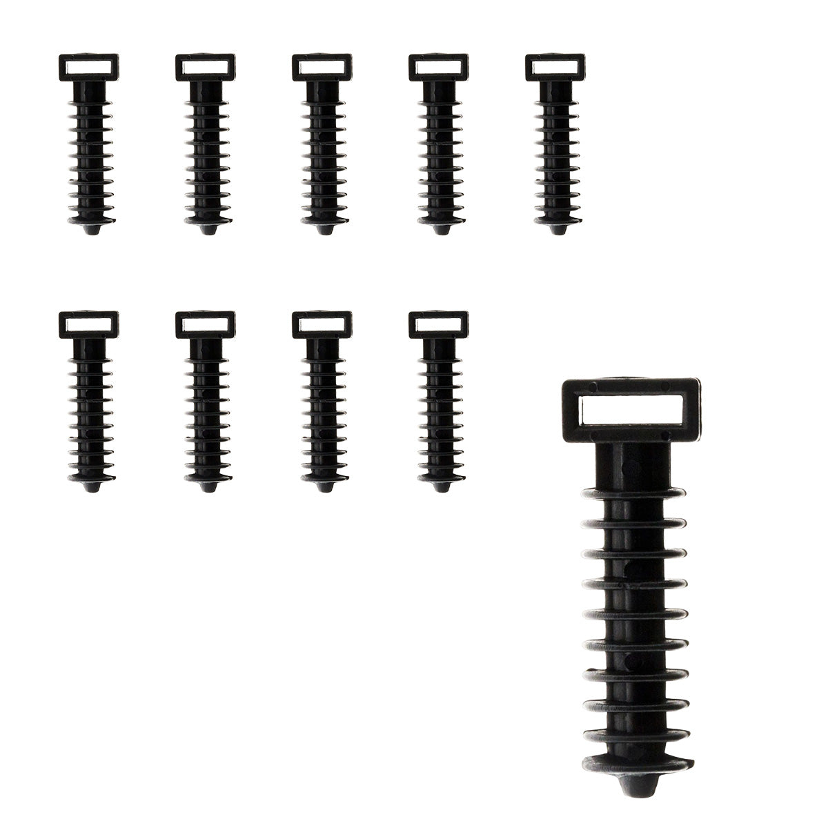 Lot embases noires pour chevilles - Zenitech
