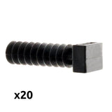 Lot embases noires pour chevilles - Zenitech