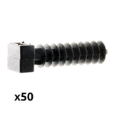 Lot embases noires pour chevilles - Zenitech