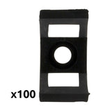 Lot embases à visser - noir - Zenitech