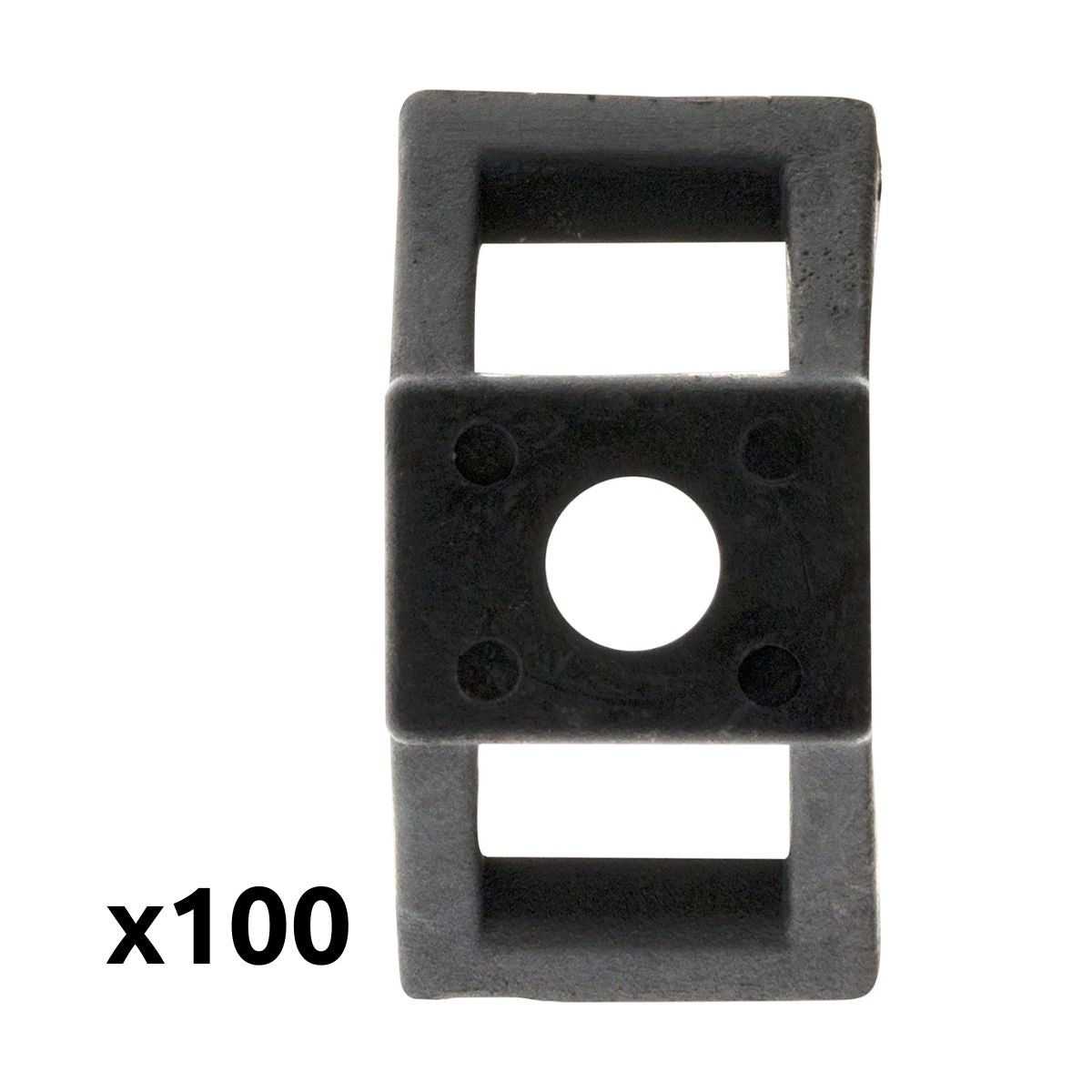 Lot embases à visser - noir - Zenitech