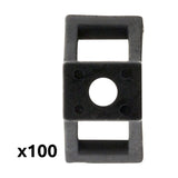 Lot embases à visser - noir - Zenitech