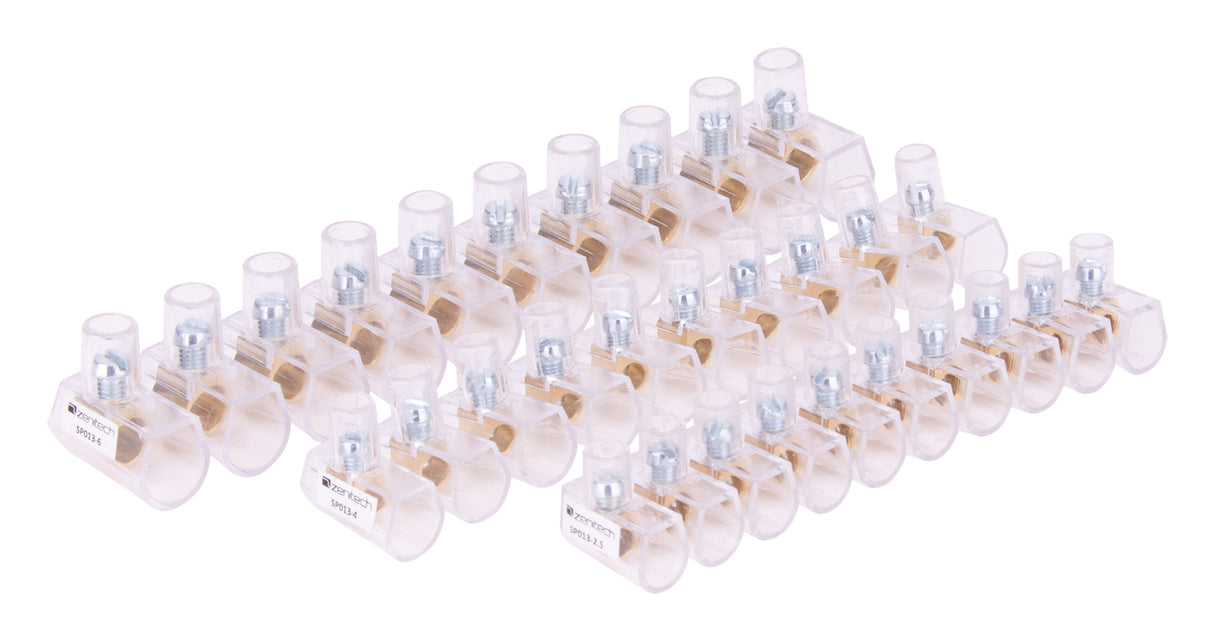 Barrette 5 bornes de connexions unipolaires - 4/5/6mm²- Zenitech
