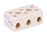Borne stéatite tripolaire 6 à 16mm² - Zenitech