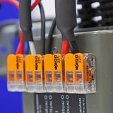 Borne de raccordement S221 Compact - Connexion rapide - 2 conducteurs avec leviers 4mm² - Orange - Wago