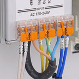 Borne de raccordement S221 - 2/3/5 conducteurs leviers 4mm² - Wago