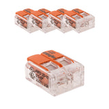 Lot de 3/5 bornes de raccordement S221 - 2/3/5 conducteurs leviers 6mm² - Wago