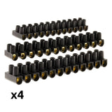 Lot 4 barrettes 1x4mm² + 1x6mm² + 2x10mm² Noir - Zenitech