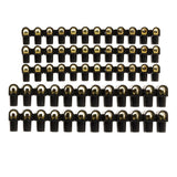 Lot 5 barrettes 3x6mm² + 2x10mm² - Noir - Zenitech