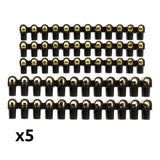 Lot 5 barrettes 3x6mm² + 2x10mm² - Noir - Zenitech