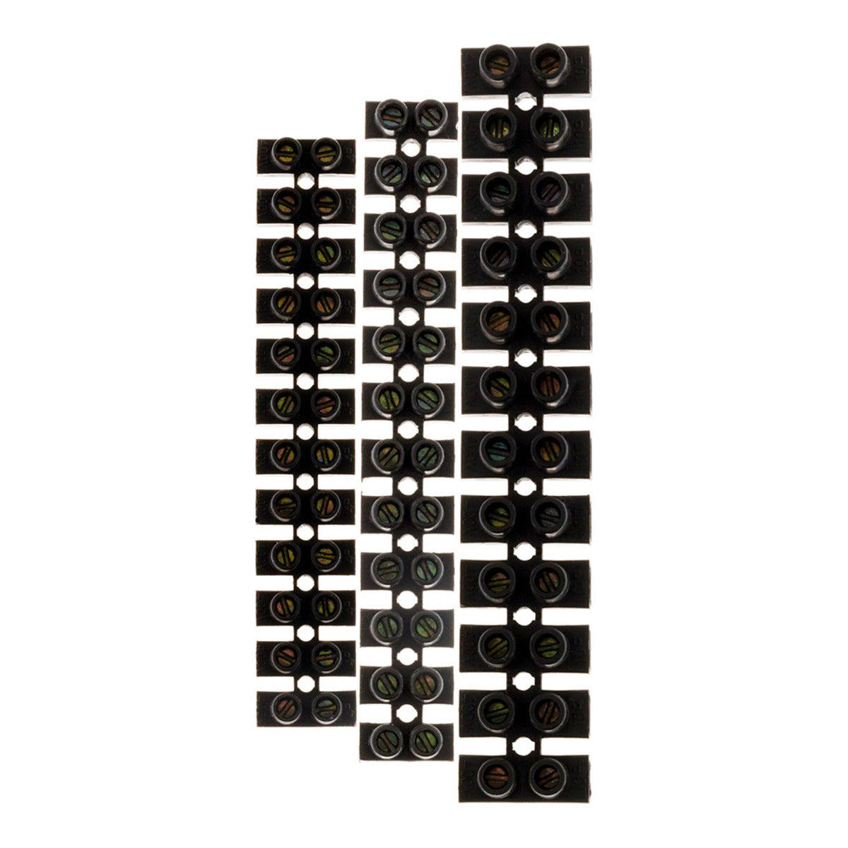 Lot 5 barrettes 3x6mm² + 2x10mm² - Noir - Zenitech