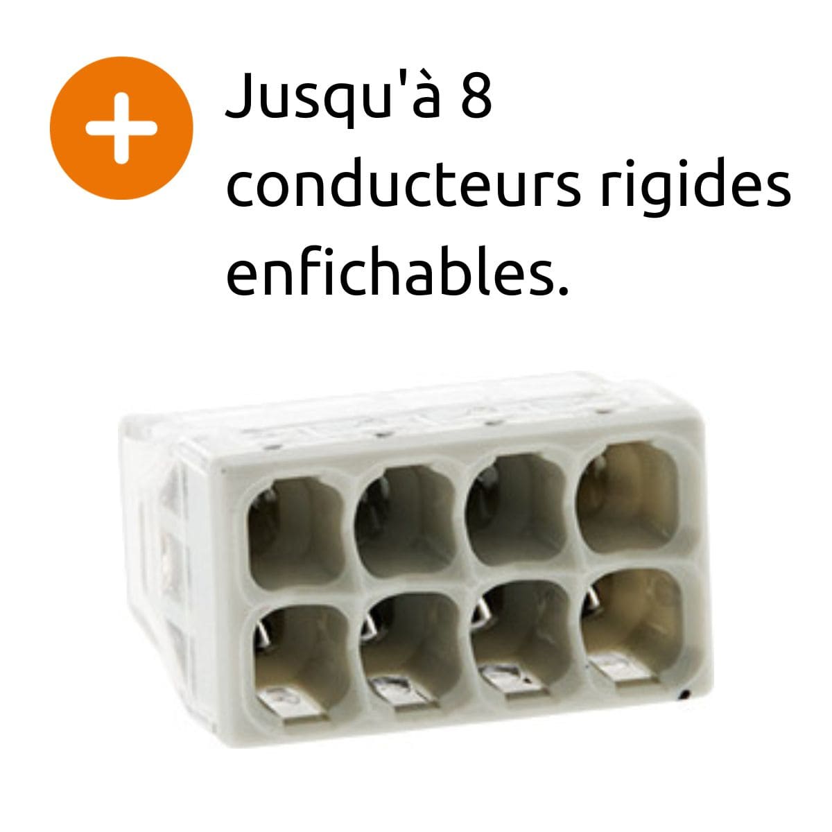 Mini borne S2273 avec 2/3/5/8 entrées et conducteurs 2,5mm² - Wago