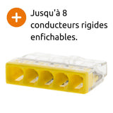 Lot de 10/15 bornes S2273 - 2/3/5/8 conducteurs 2.5mm² - Wago