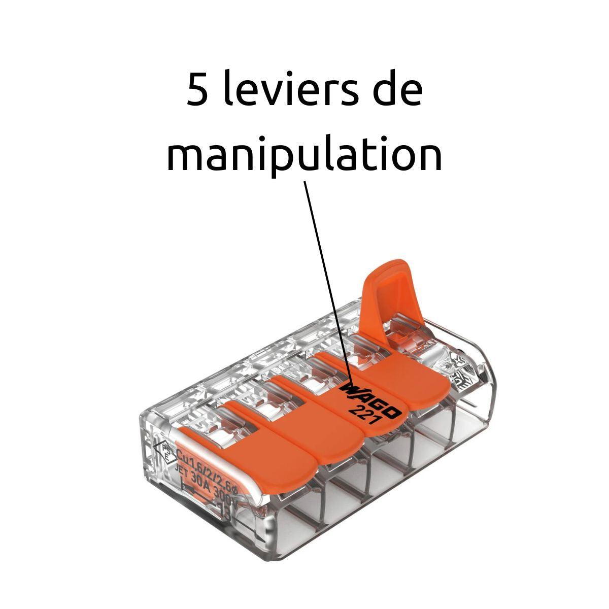 Borne de raccordement S221 Compact - 2/5 entrées - Wago