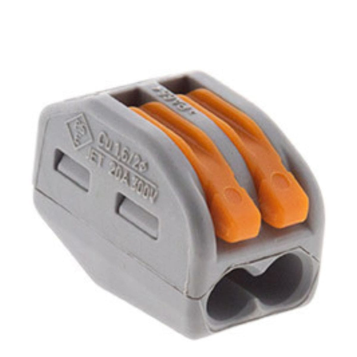 Lot de 30/50 bornes automatiques à cliquet S222 - 2/3/5 entrées  4mm² - Wago