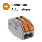 Lot de 30/50 bornes automatiques à cliquet S222 - 2/3/5 entrées  4mm² - Wago