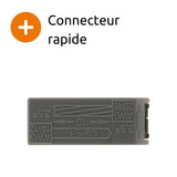 Lot de 6 bornes de service pour luminaires S224 - Conducteurs rigides 2,5mm² max - connecteurs rapides - Gris - Wago
